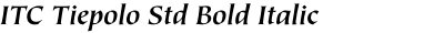 ITC Tiepolo Std Bold Italic